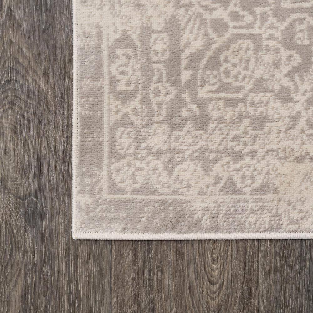 3'x5' Alhambra Ornate Medallion Modern Area Rug, Ivory - JONATHAN Y