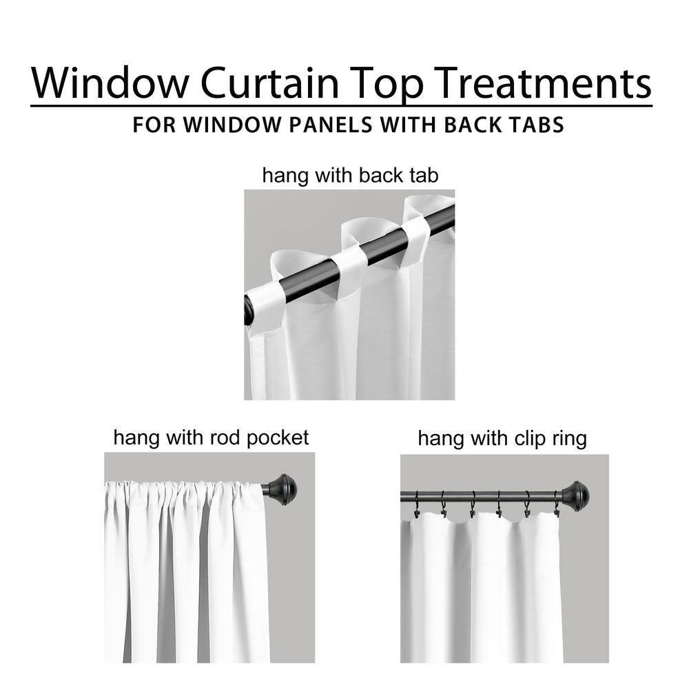 Home Boutique Clara Light Filtering Window Panel Yellow/Brown Set 52x84+2