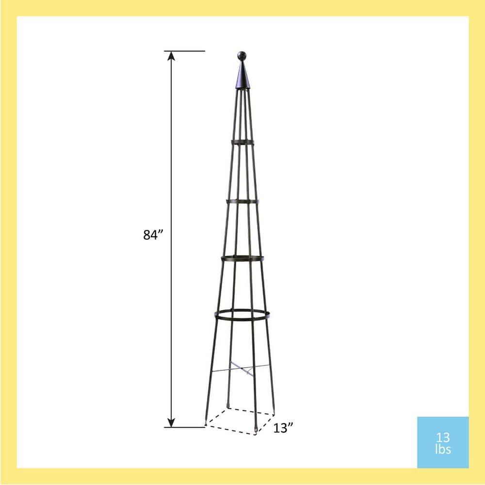 Latitude Run® Alarcon-Chacon 84'' H x 13'' W Iron Obelisk Trellis