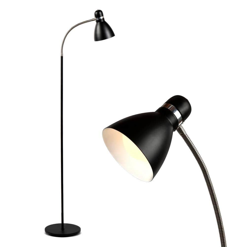 Brightech Avery 62.5 in. Modern LED Standing Floor Lamp with Metal Cone Shade and 3-Way Dimming Light