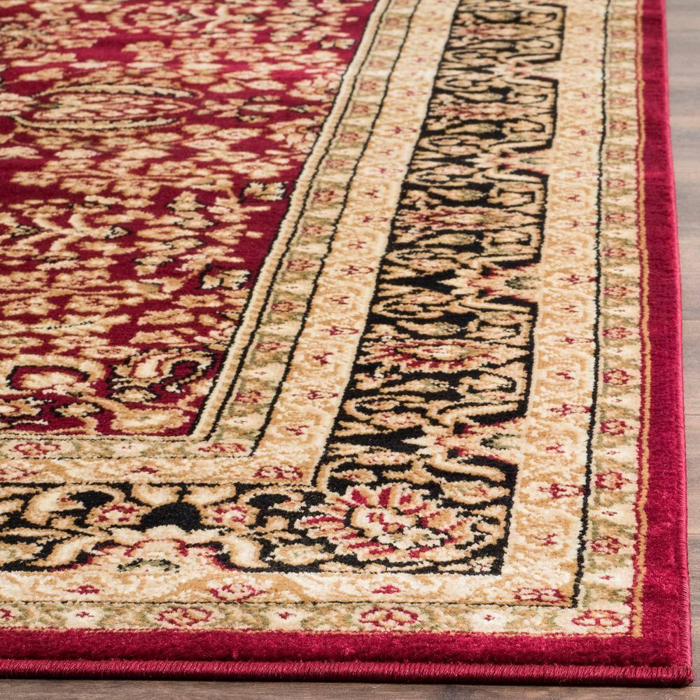 SAFAVIEH Lyndhurst Elizabeth Traditional Floral Area Rug, Red/Black, 12' x 18'