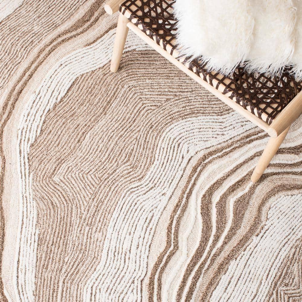 Fifth Avenue FTV121 Hand Tufted Indoor Runner - Beige/Ivory - 2'3"x8' - Safavieh