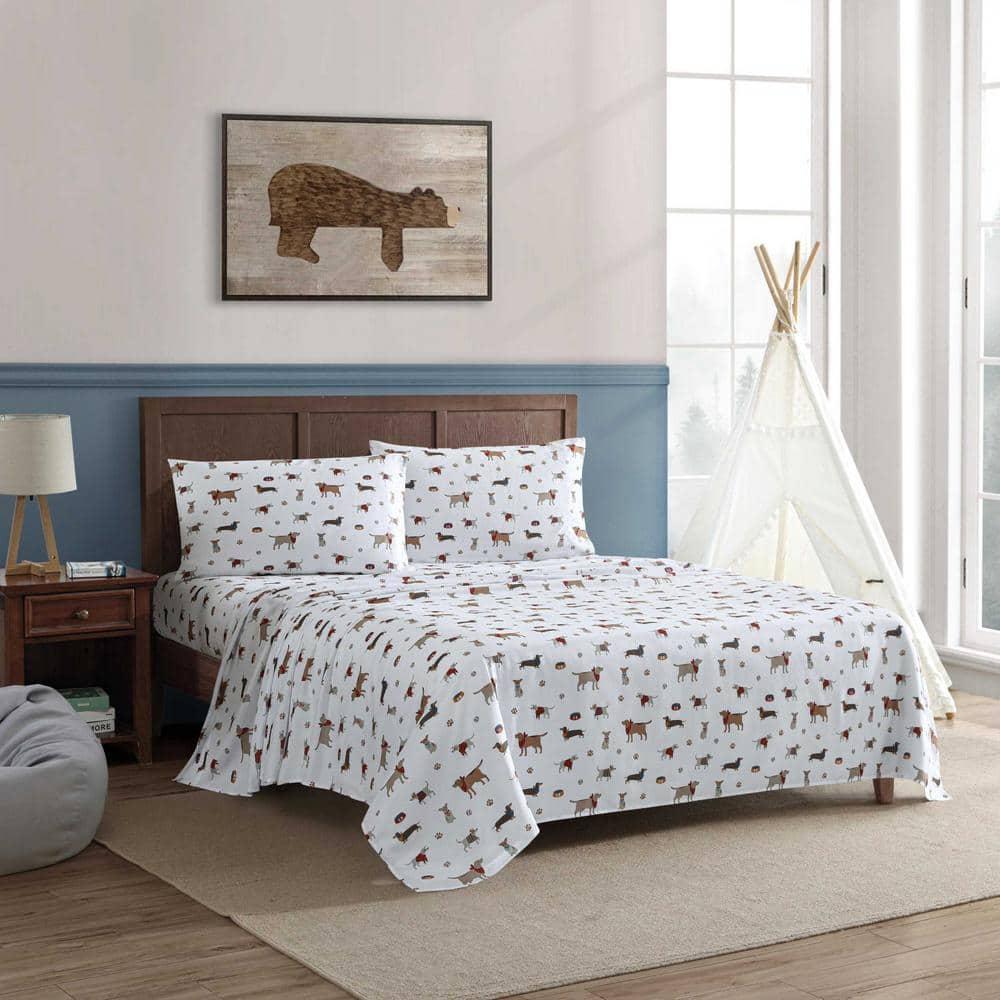Eddie Bauer Buddy And Friends White Queen Sheet Set