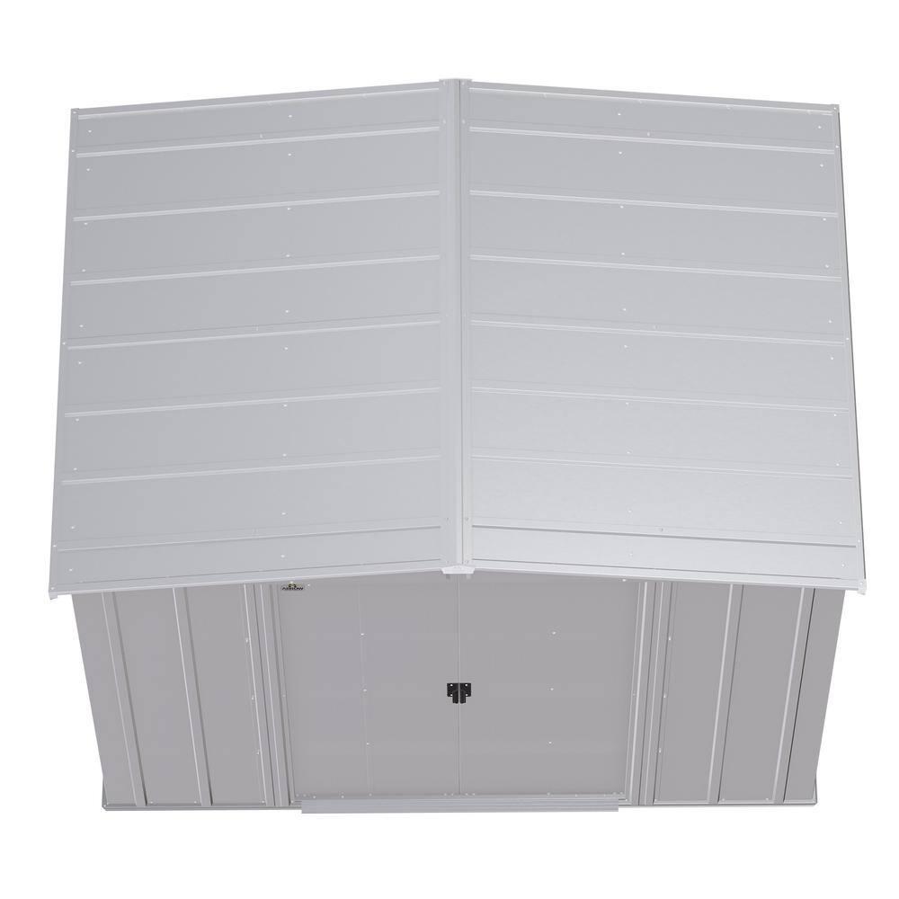 Arrow 8 ft. W x 6 ft. D Galvanized Steel Storage Shed
