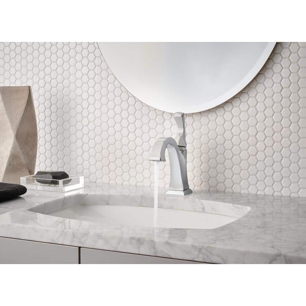 Dryden Single Hole Bathroom Faucet with Drain Assembly, Single Handle Bathroom Sink Faucet