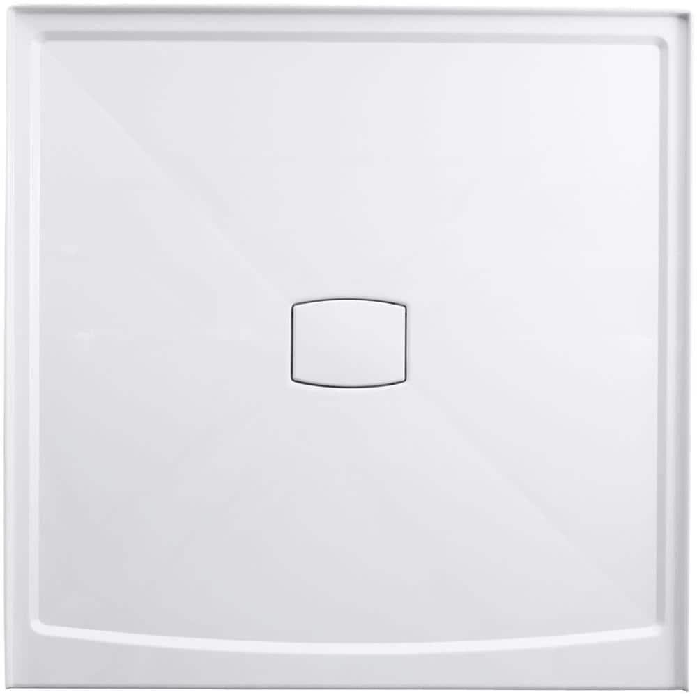 Archer® 60" x 60" Single Threshold Acrylic Alcove Shower Base, Center Drain
