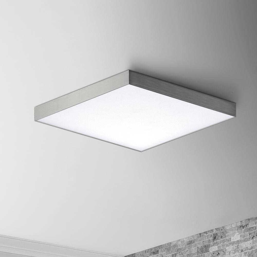 Maxim Trim - 15 Inch 25W 1 LED Square Flush Mount-Satin Nickel Finish