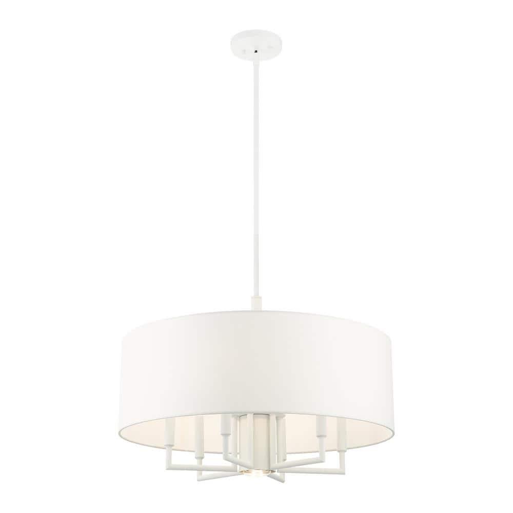Moonlighter 7 Light Metal Dimmable Drum Chandelier