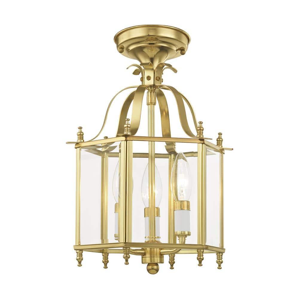 Livex Lighting Livingston 3 - Light Chandelier in  Polished Brass