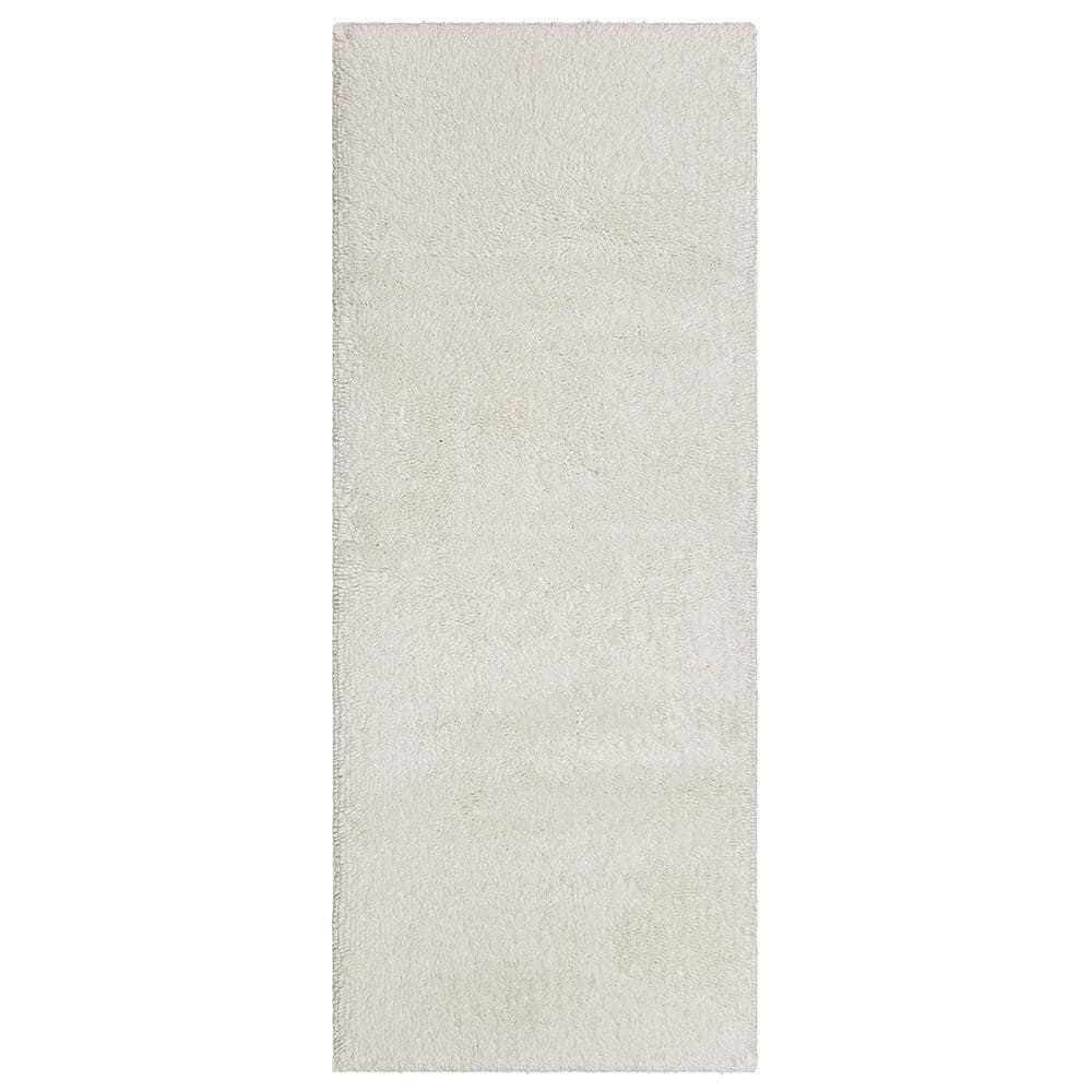 Mohawk Home Classic Cotton Plush Stain/Fade Resistant Non-Slip Washable Bath Mat, White, 2' X 5'