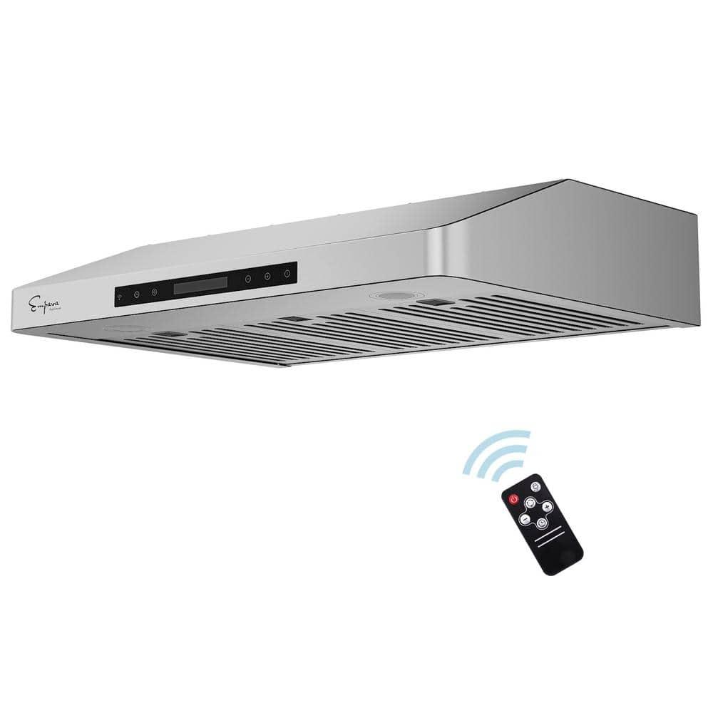 Empava 36" Stainless Steel 500 CFM Ducted (Vented) Wall Range Hood with Baffle Filter