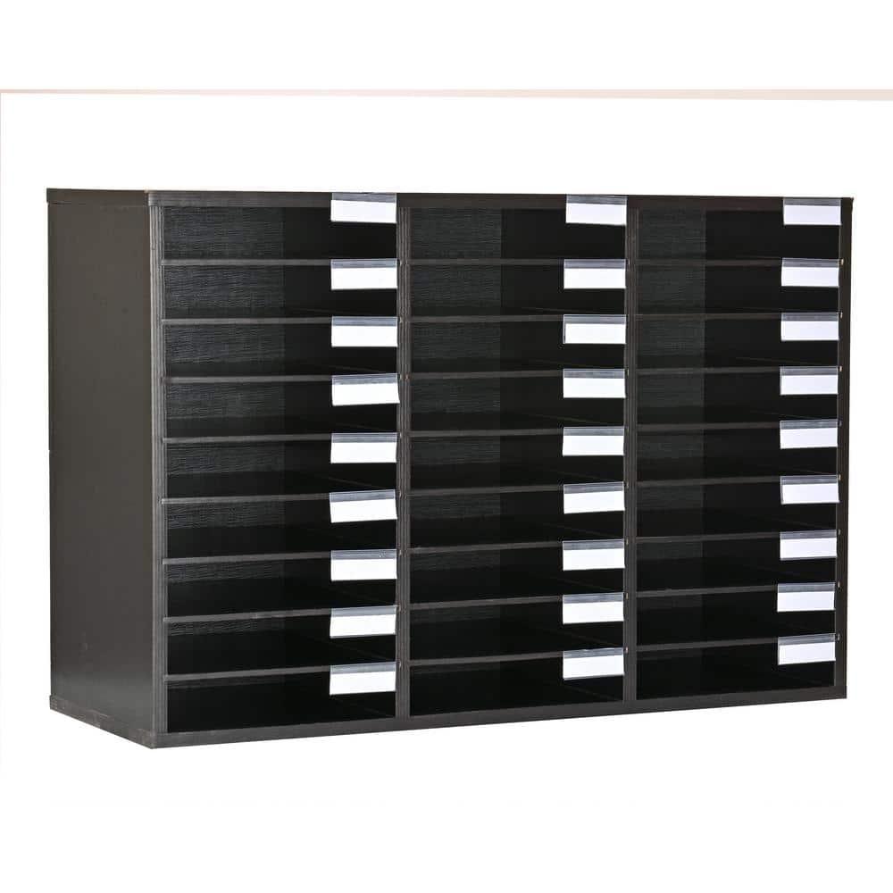 AdirOffice Manufactured Wood Compartment Mailroom Organizer