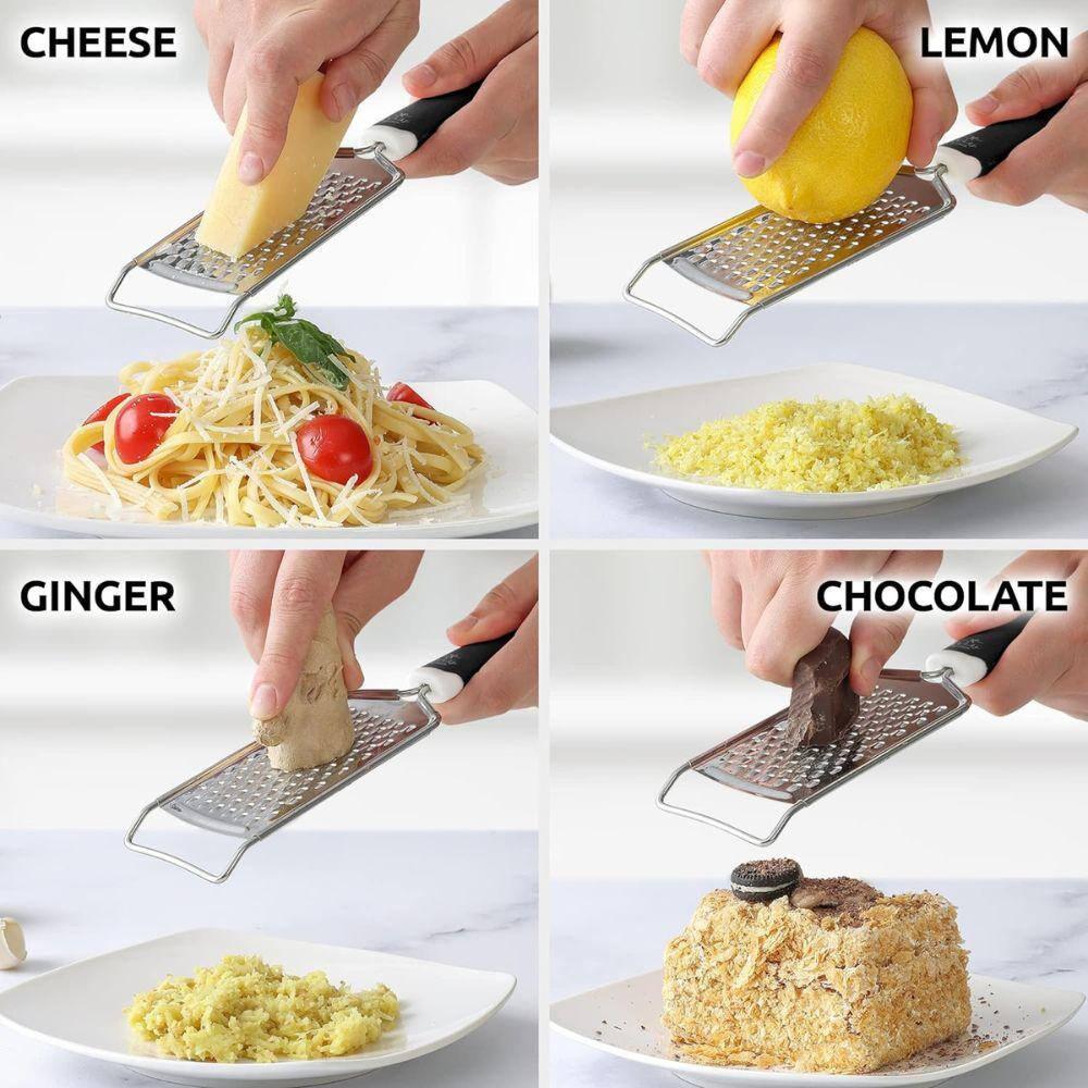 Zulay Kitchen Zulay Kitchen Professional Stainless Steel Flat Handheld Cheese Grater