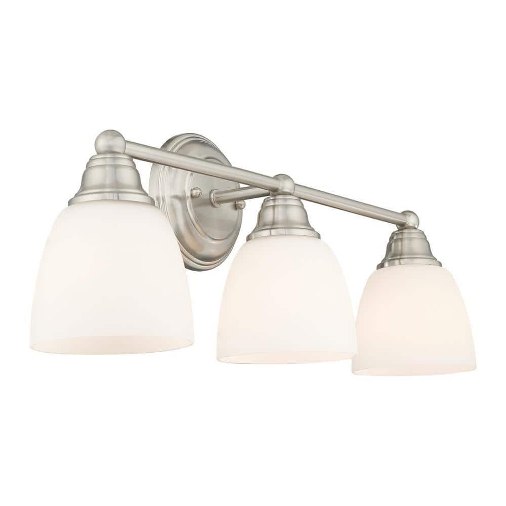 Livex Lighting Somerville 3 - Light Vanity in  Brushed Nickel