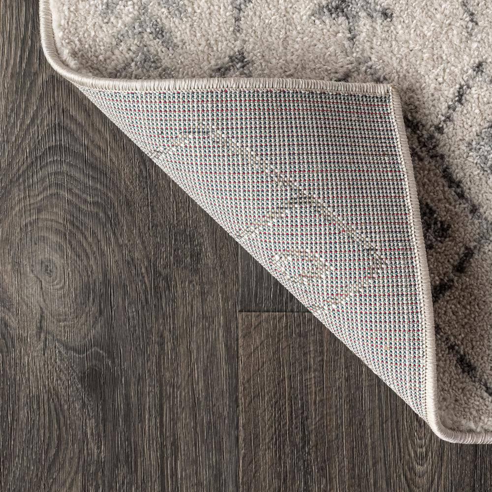 3'x5' Ziri Moroccan Geometric Area Rug, Cream/Gray - JONATHAN Y