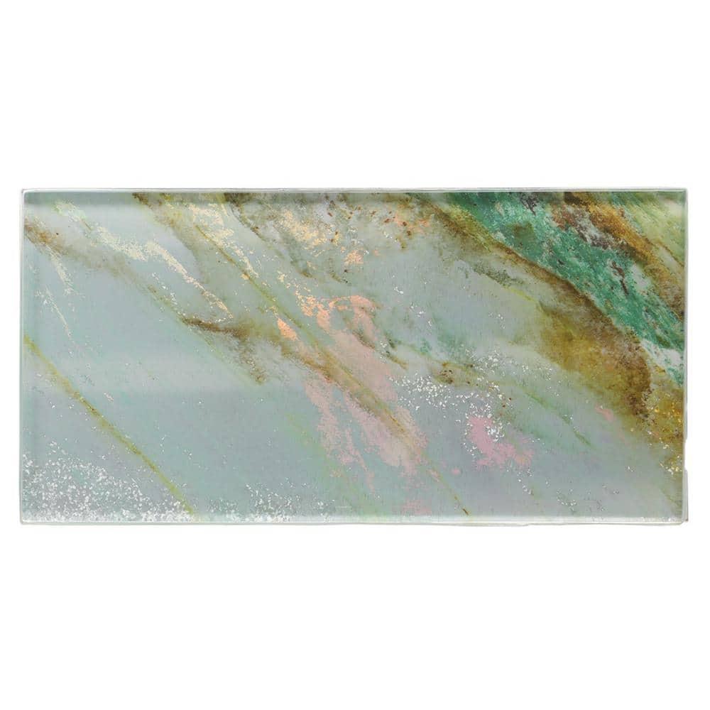 Bond Tile Wonder Glass 4.37 in. x 8.74 in. Polished Glass Wall Tile (5.3 Sq. Ft. / Case)