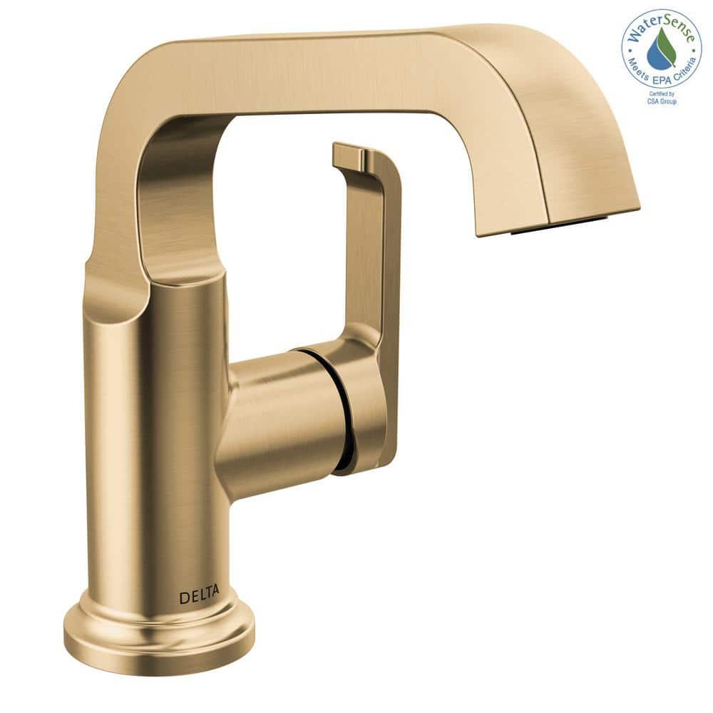 Tetra Single Hole Bathroom Faucet, Single Handle Bathroom Sink Faucet with Drain Assembly
