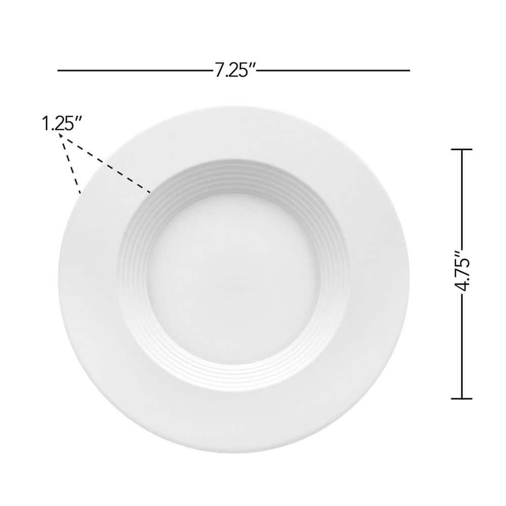 Maxxima 12 Pack 5 in. & 6 in. 5 CCT Retrofit Recessed LED Downlight - 1300 Lumens, E-26 Quick Connect, Dimmable, Color Selectable 2700K-5000K (2700K/3000K/3500K/4000K/5000K), Ideal for Contractors