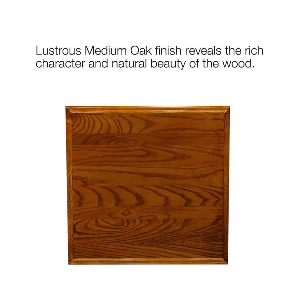 Powell Favorite Finds Square Side Table Medium Oak Finish : 20x20 Inch Polyester, Machine Washable Cloth Napkins