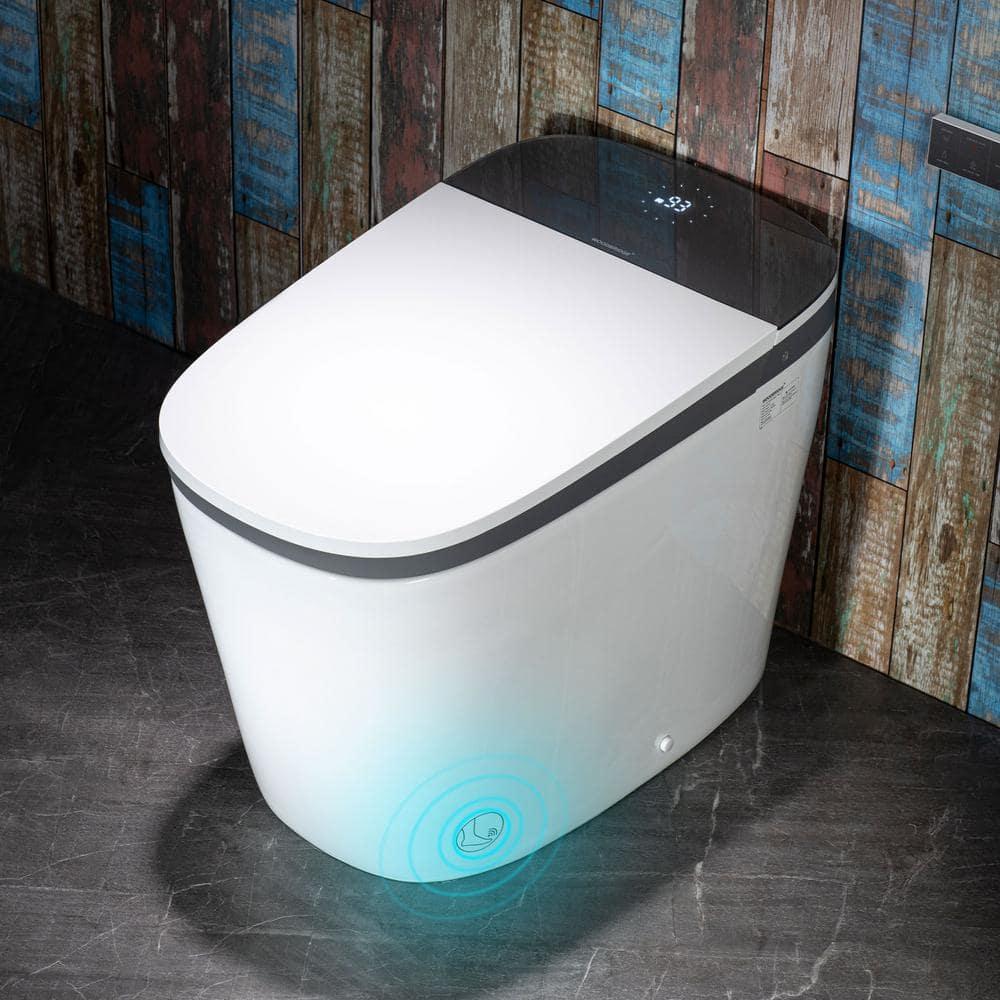 ADA Smart Bidet Toilet with Auto Open & Close, Foot Sensor,Clean Foam Dispenser&MaP Flushing 1000G