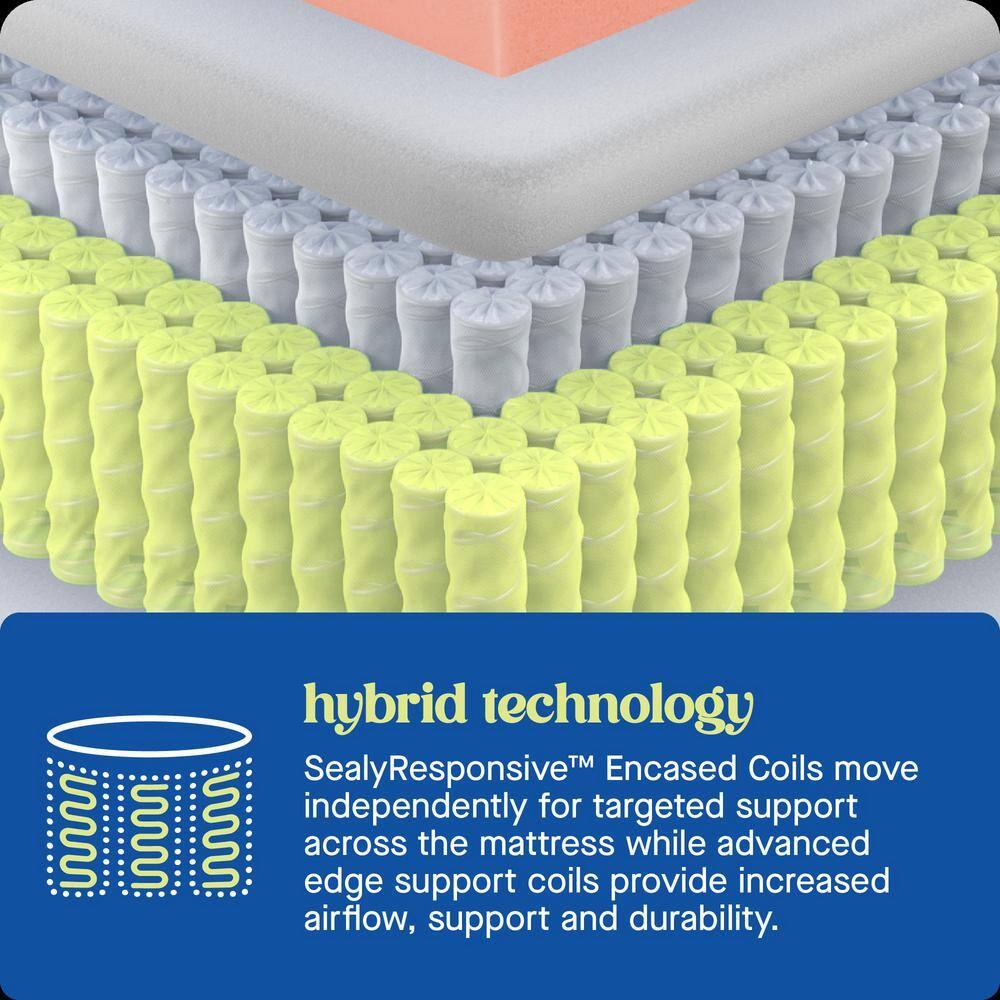 Sealy Sealy Dreamlife 14” Plush Hybrid Mattress-in-a-Box