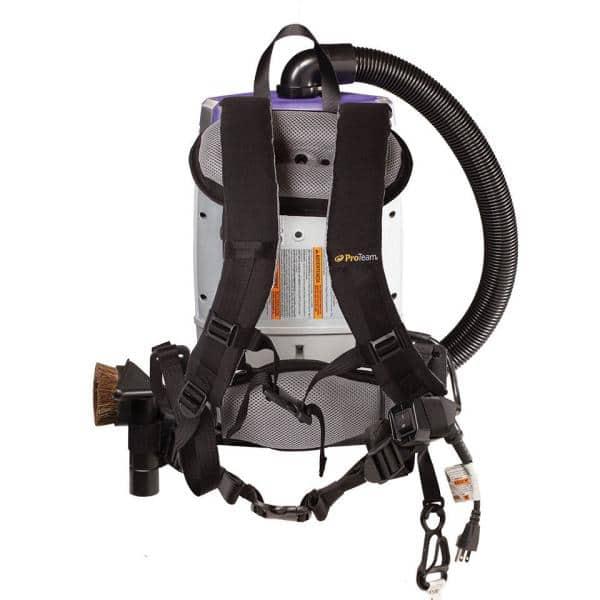 ProTeam Super Coach Pro 6 Backpack Vacuum Gray/Purple (107310)