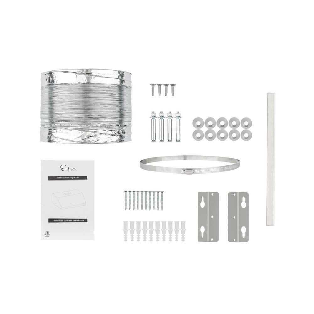 Empava 30" Metal 500 CFM Ducted (Vented) Wall Range Hood with Baffle Filter