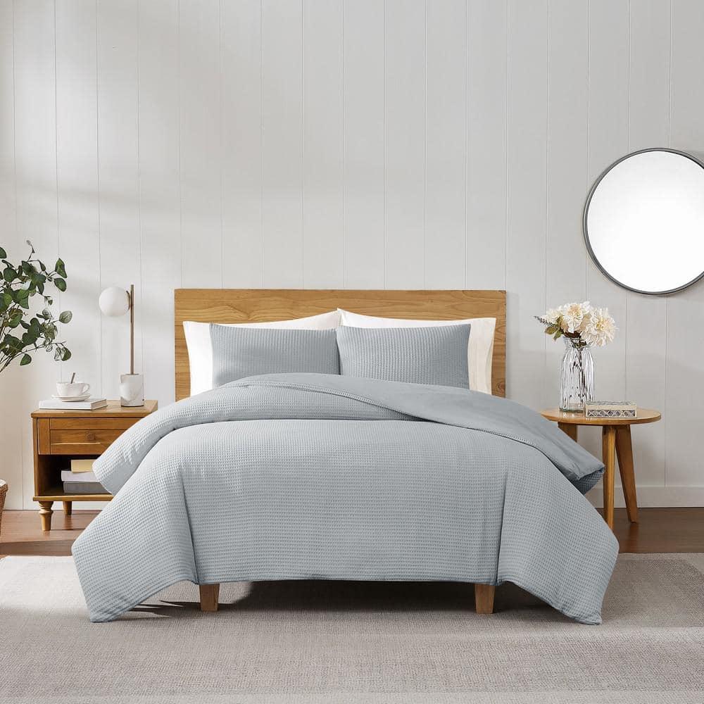 Cannon 2pc Twin/Twin XL Heritage Cotton Waffle Comforter Set Gray