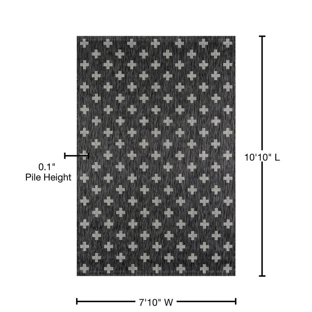 Umbria Black Indoor/Outdoor Rug