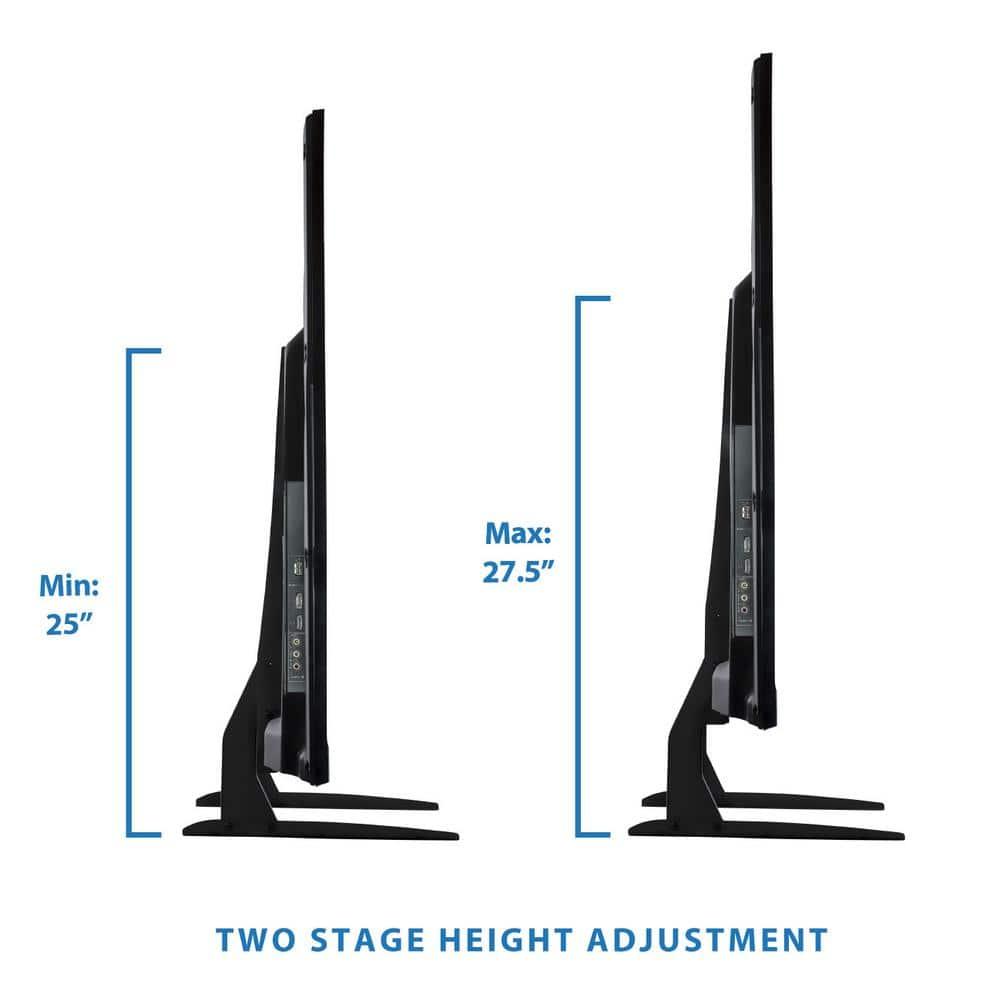 Mount-It! Universal TV Stand Base Replacement | Table top Pedestal Mount Fits 32 - 60 inch LCD LED Plasma TVs | 110 Lbs. Capacity | VESA 800 x 400 mm