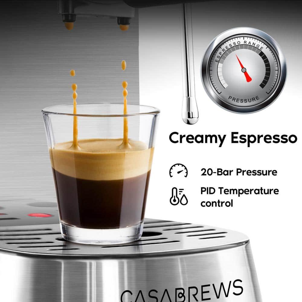 CASABREWS CASABREWS CM5418 20 Bar Espresso Machine Coffee Maker W/ Powerful Steam Wand Stainless Steel