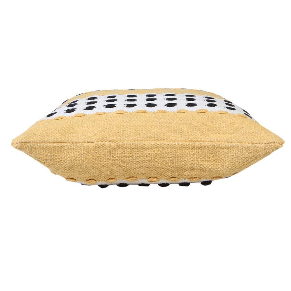 LR Home Metropolitan Woven Dash Grid Striped Throw Pillow