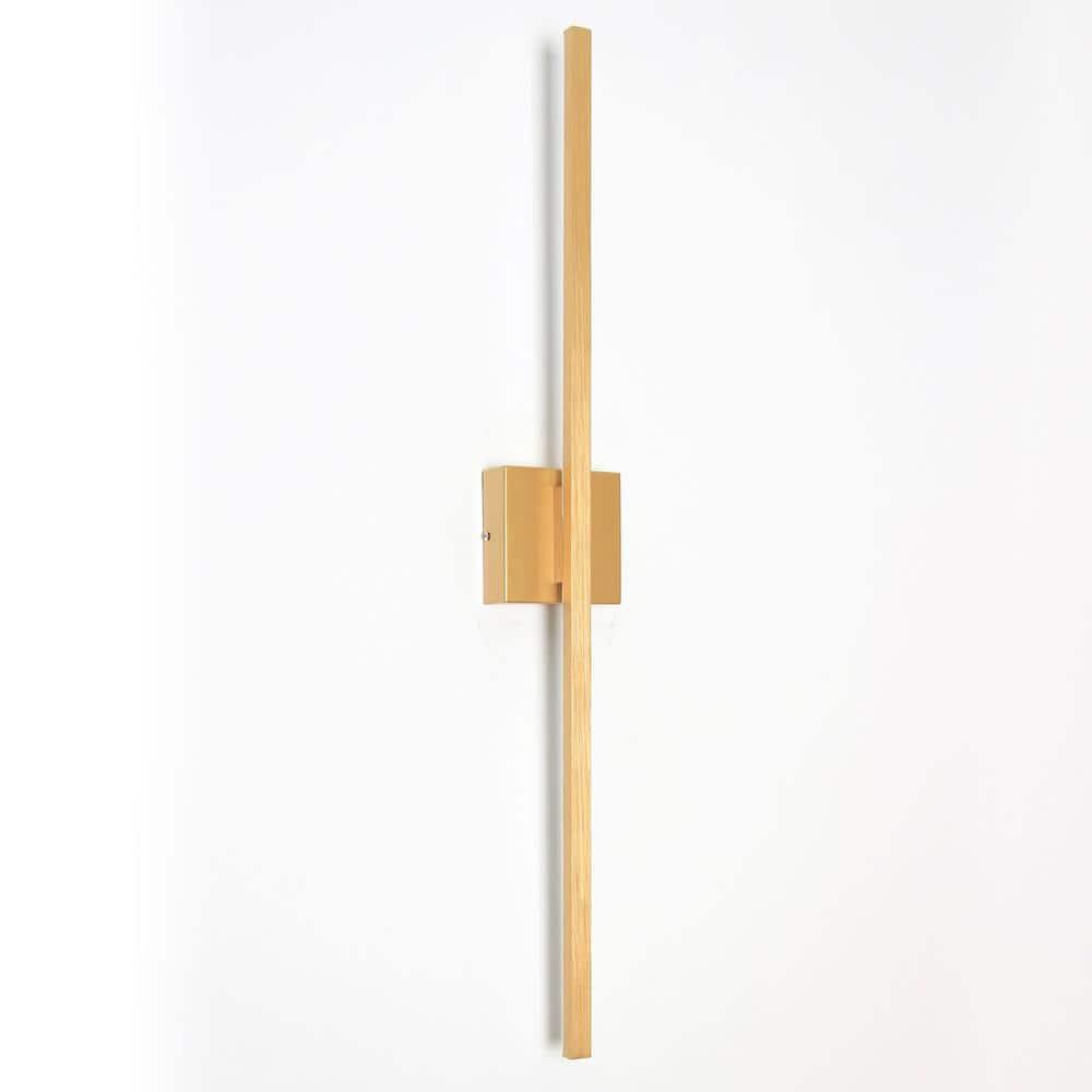36-Inch Gold and Black Aluminum LED Vanity Light