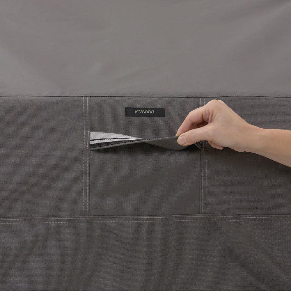 Classic Accessories Ravenna Water-Resistant 60 Inch Square Patio Table Cover