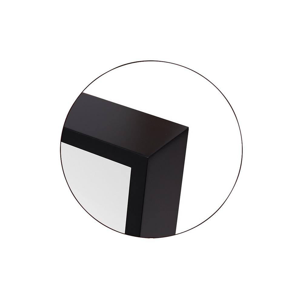 Kit Collection 28'' Square Midnight Black Full-Length Wall Mirror