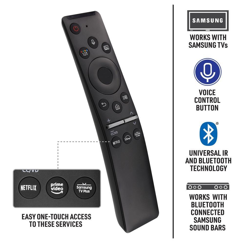 Xtreme Samsung Replacement Black Bluetooth Television Remote, Netflix, Voice Control, TVs, Soundbar