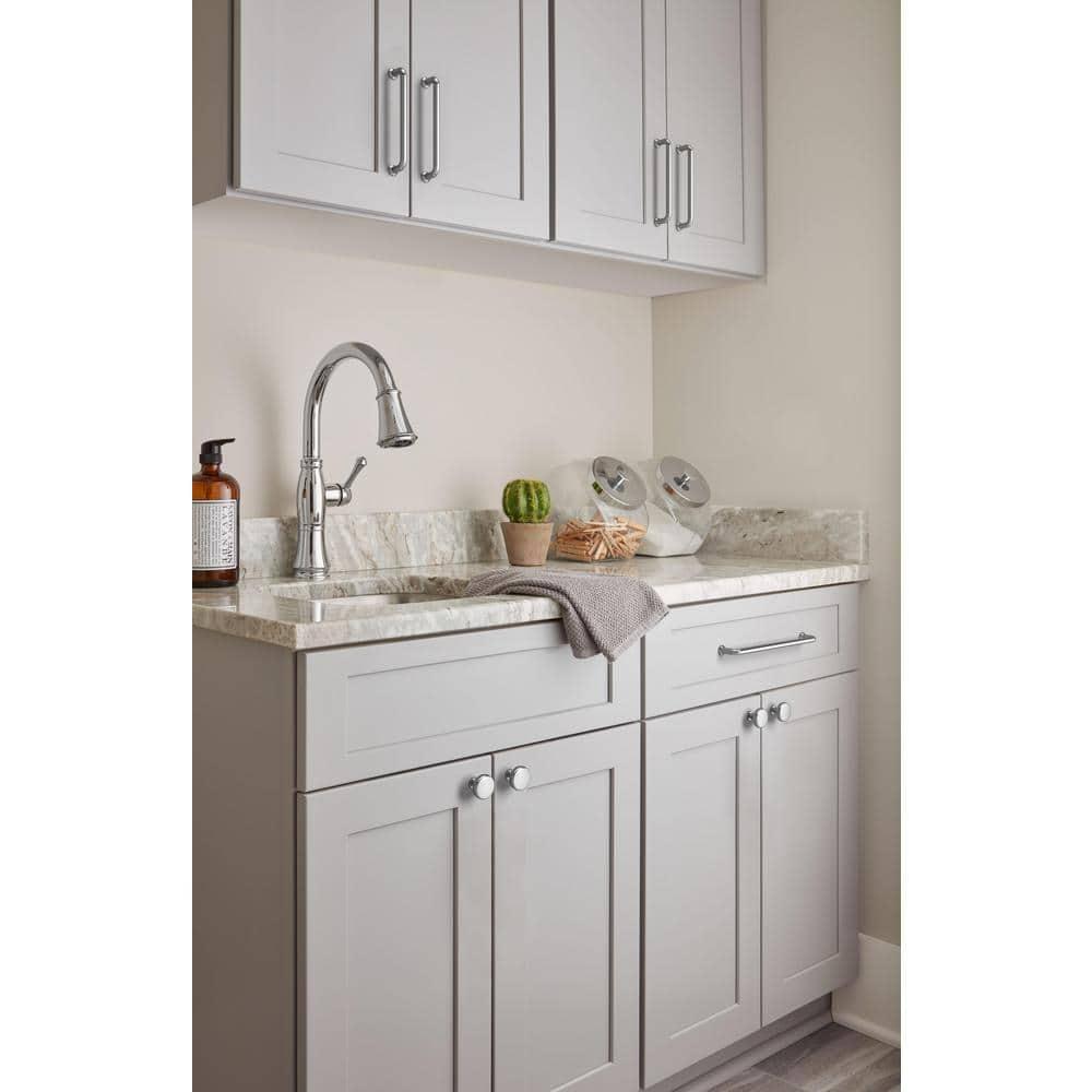 Amerock Factor 7-9/16 inch (192mm) Center-to-Center Polished Chrome Cabinet Pull