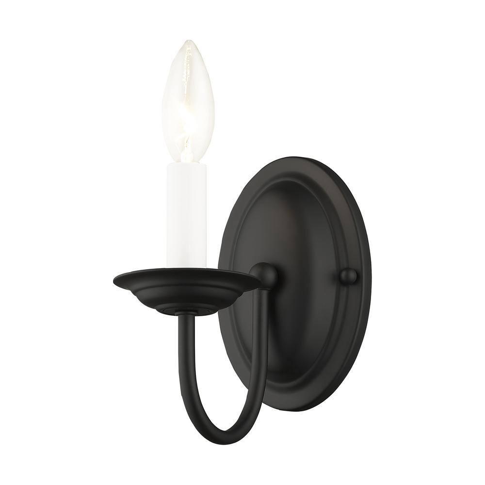 Livex Lighting - Home Basics - 1 Light Wall Sconce in Farmhouse Style - 4.25