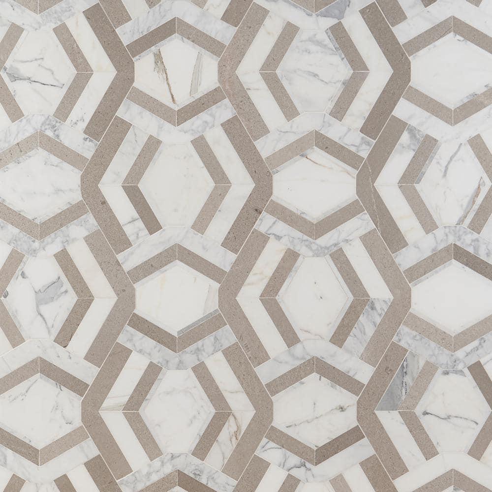 Bond Tile Tenor Marble Random Mosaic Wall & Floor Tile