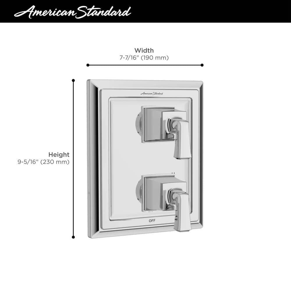 Brushed Nickel 2-Handle Integrated Shower Diverter Trim