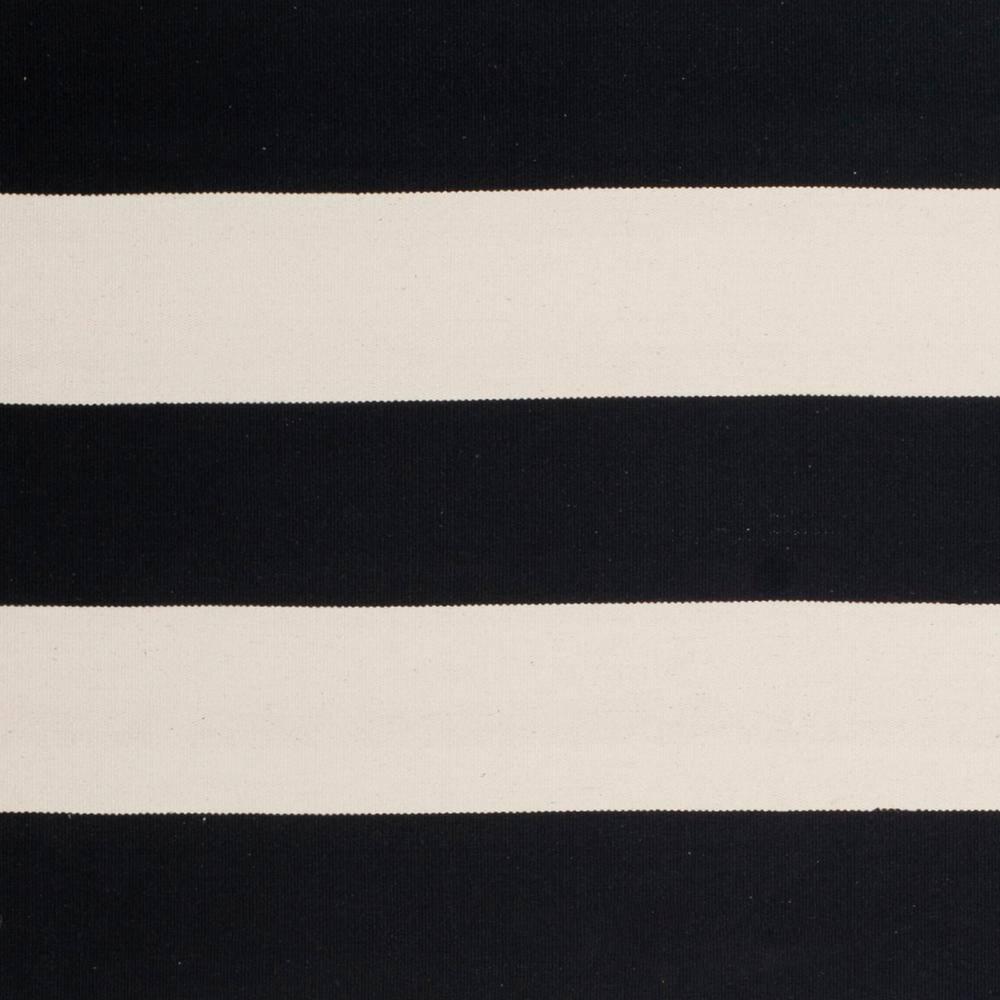 Montauk MTK712 Hand Woven Indoor Area Rug - Black/Ivory - 6'x6' - Safavieh.