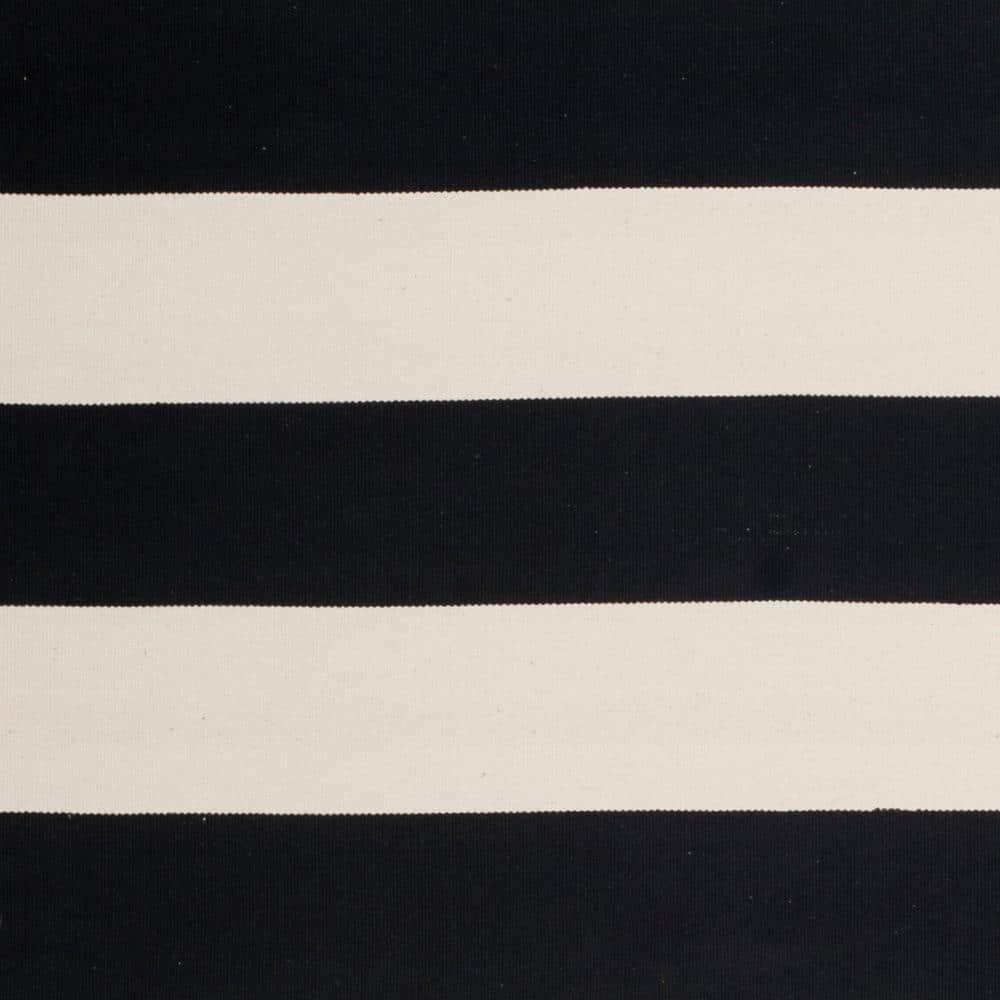Montauk MTK712 Hand Woven Area Rug - Black/Ivory - 8'x8' - Safavieh.
