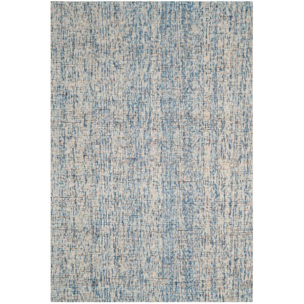 Abstract ABT468 Handmade Indoor Area Rug - Dark Blue/Rust - 5'x8' - Safavieh