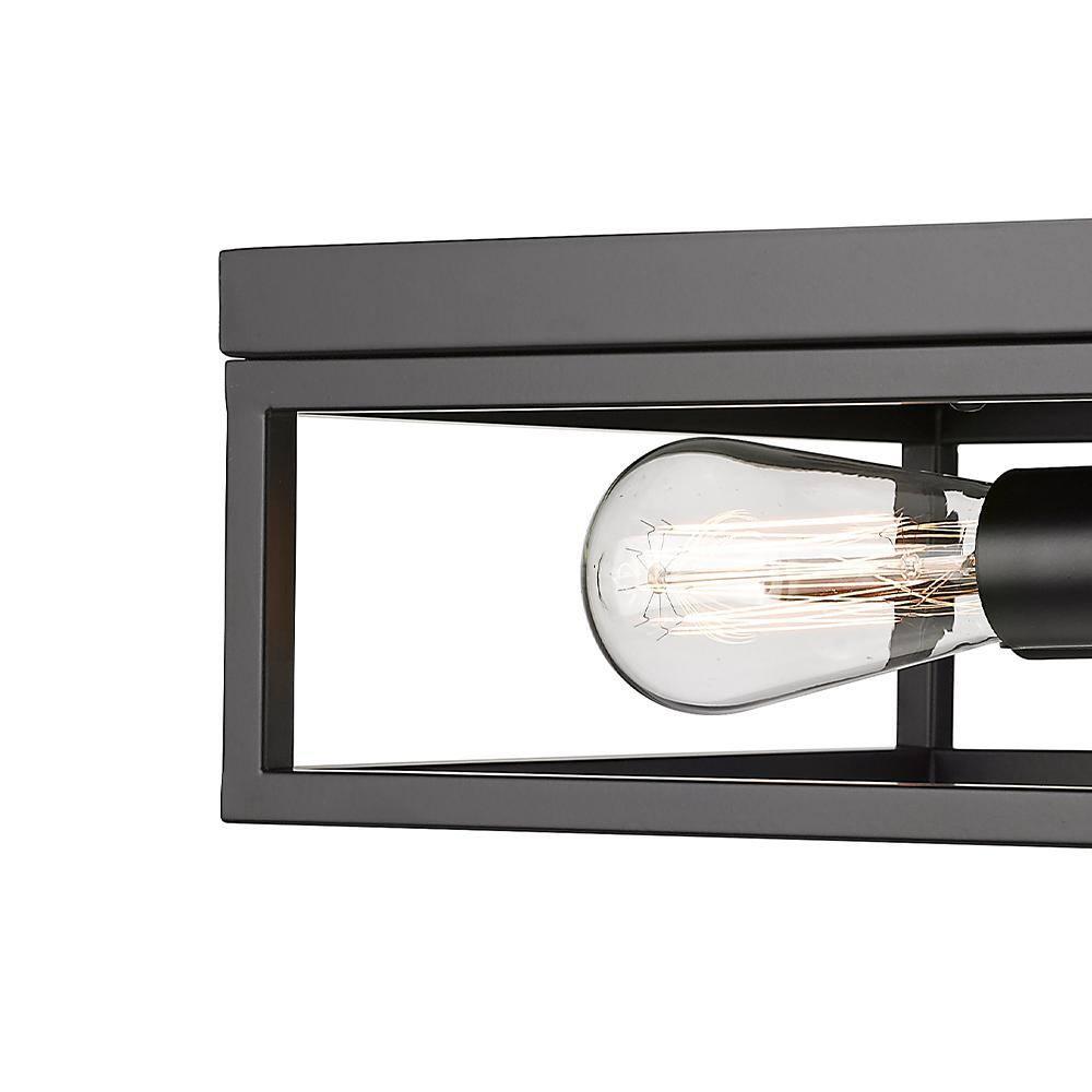 Bethel International Flush Mount Black  Iron
