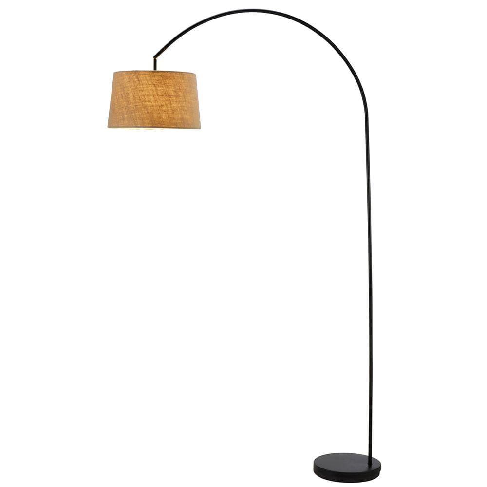 Adesso Goliath Arc Lamp, Matte Black