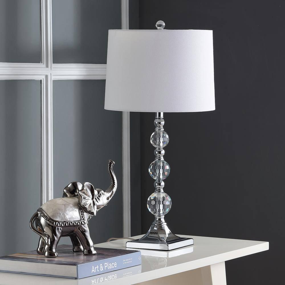 Maeve Crystal Ball Lamp (Set of 2) - Clear/White - Safavieh.