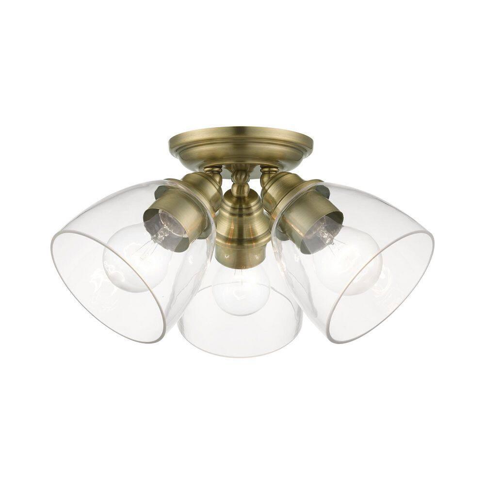 Gunnbjorn 3-Light 14.25" Semi Flush Mount