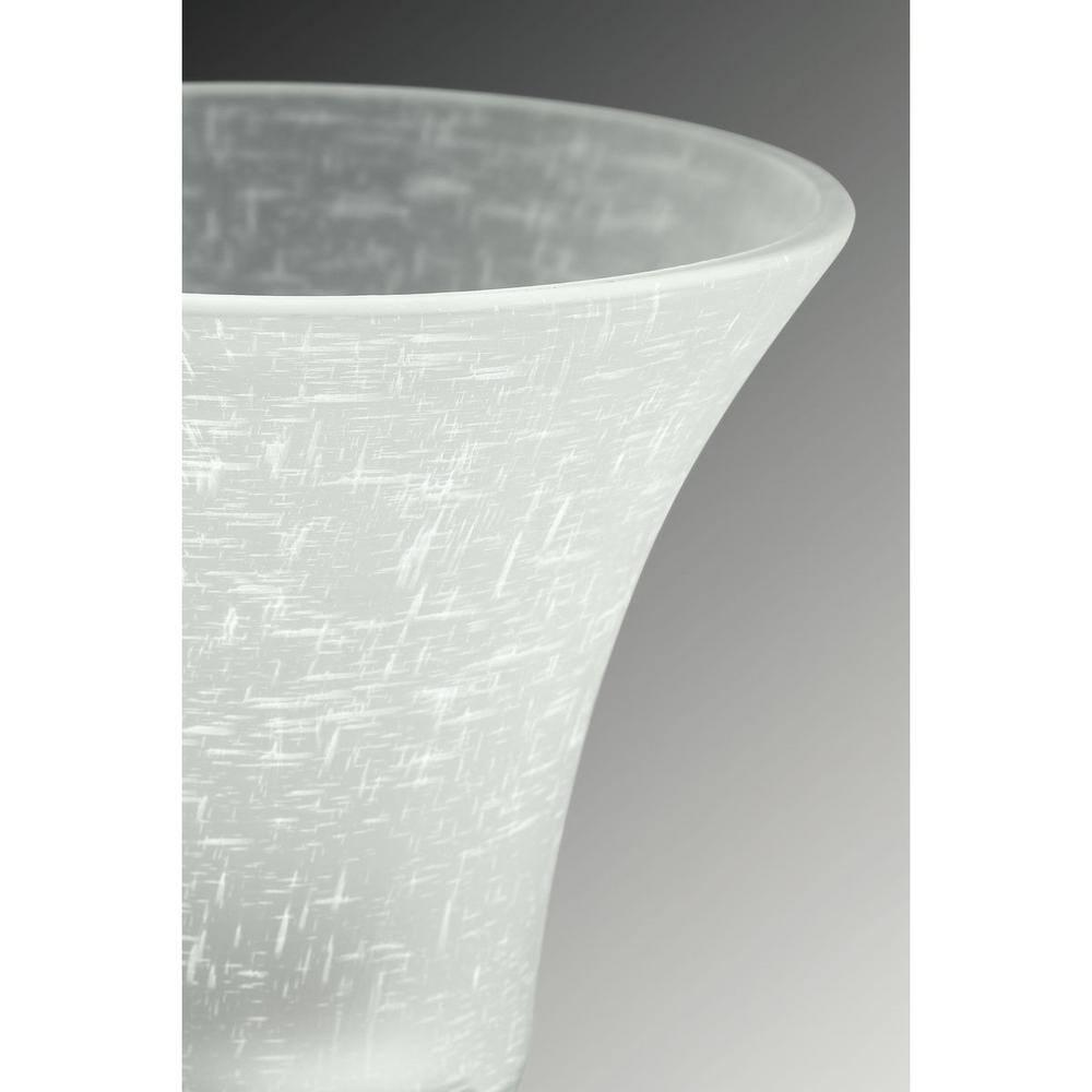 Progress Lighting Tally 4-Light Foyer Brushed Nickel Pendant, Open Foyer, White Glass Shade