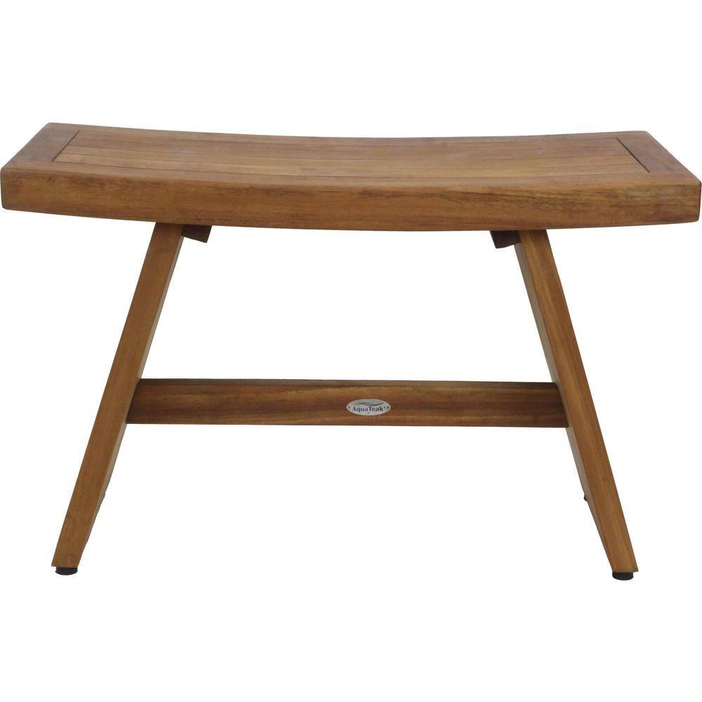 Aqua Teak Asia 29.5'' W Teak Shower Bench