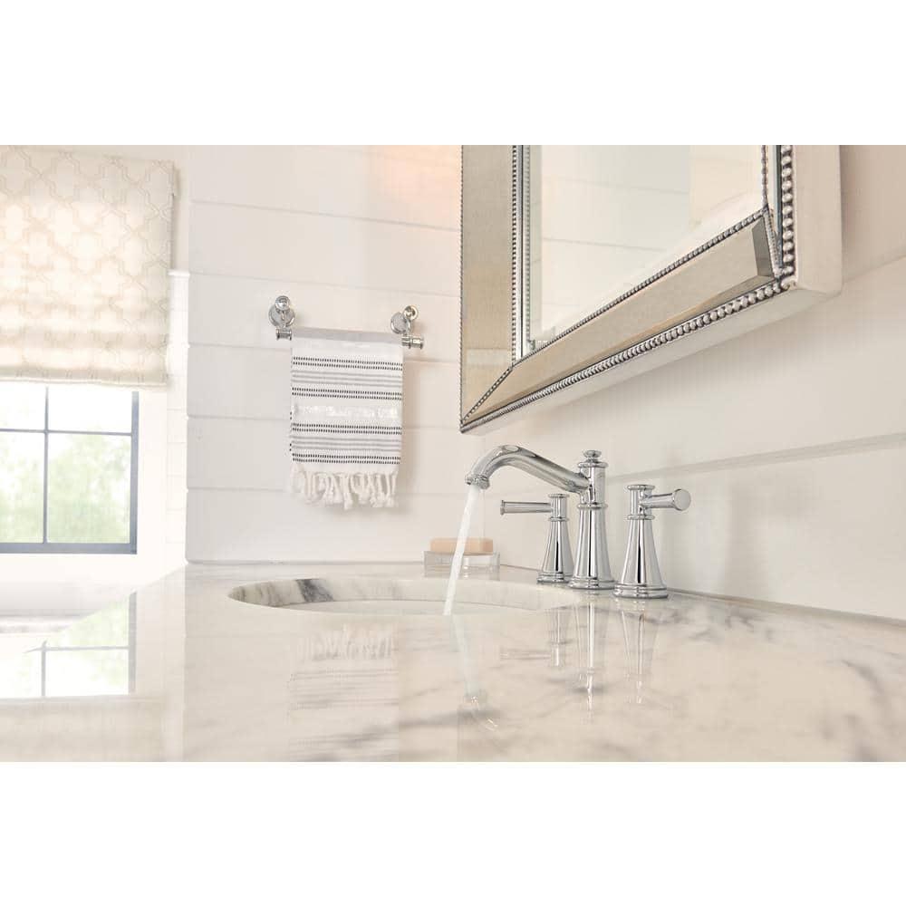 Moen Belfield Two Handle 8 in. Widespread Bathroom Faucet Trim Kit, Valve Required